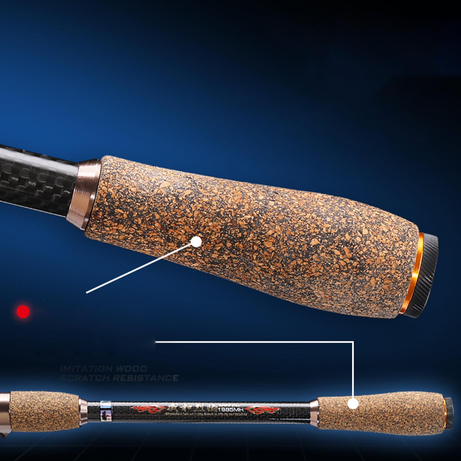 Fishing Rod, Carbon Fiber Casting Fishing Rod Lightweight Fly Fishing Rod for Bass Trout, Freshwater, Lure Fishing, Bass, Salmon