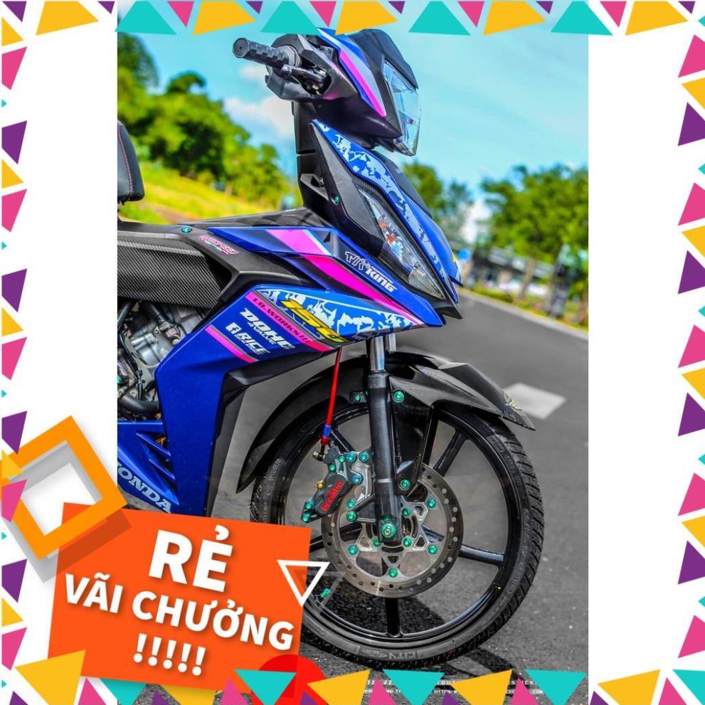 Tem Rời Winner V1 Mẫu Chữ GTR 150 Xanh Hồng Bạc