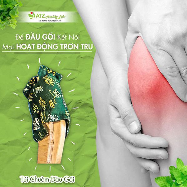 Túi chườm Đầu Gối thảo dược nóng lạnh đa năng