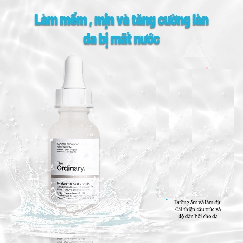 Tinh Chất Cấp Nước, Phục Hồi Da The Ordinary Hyaluronic Acid 2% + B5 30ml