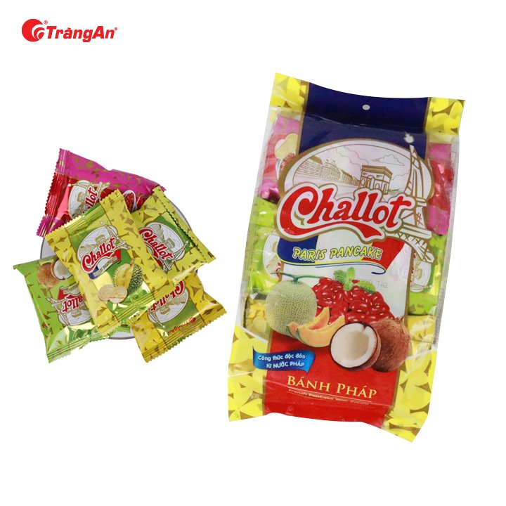 Thùng 20 Gói Bánh Pháp Challot Hỗn Hợp, 275g/gói, Giòn Thơm Vị Trái Cây