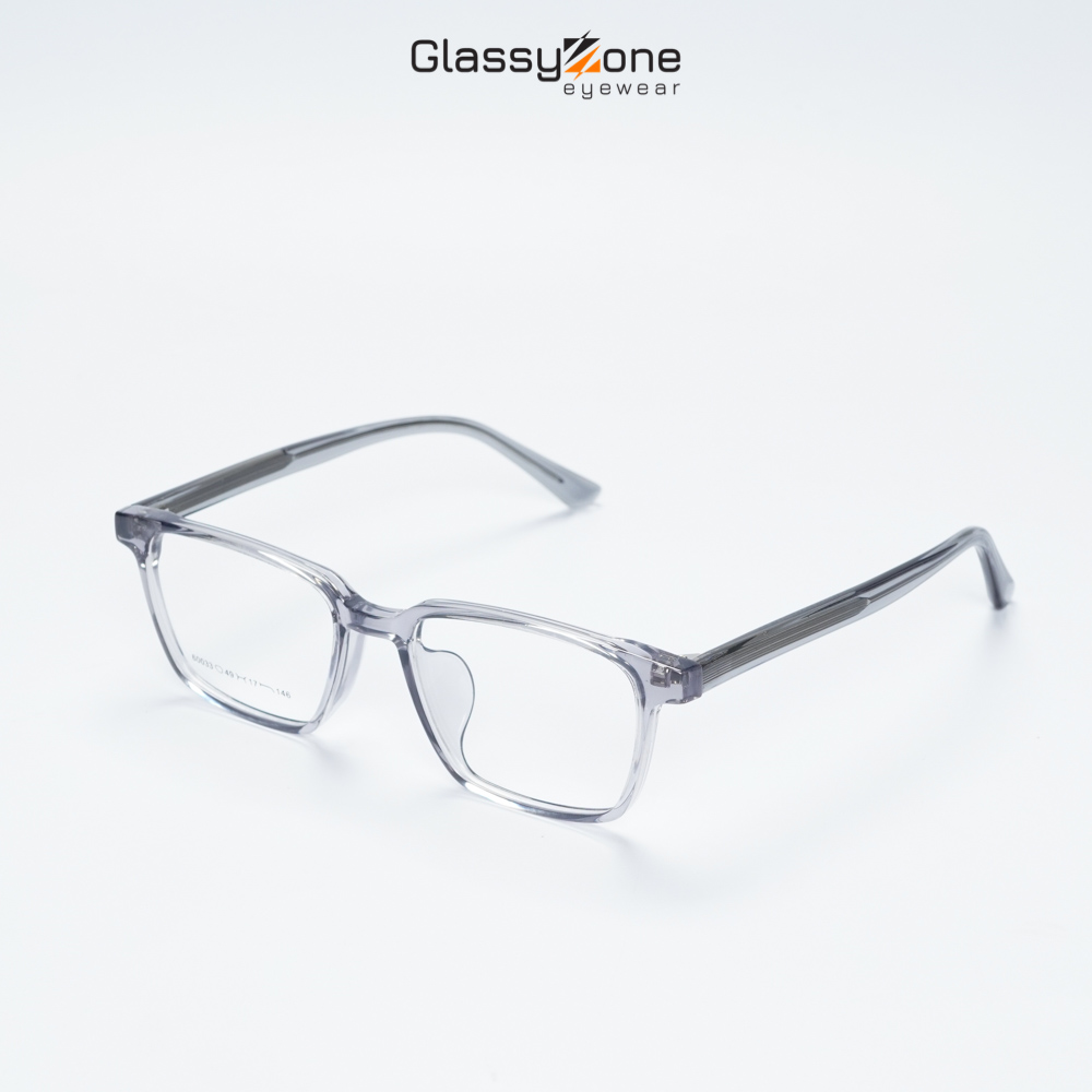 Gọng kính cận, Mắt kính giả cận nhựa dẻo Form Vuông Unisex Nam Nữ Zoro - GlassyZone