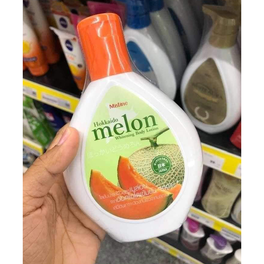 Kem dưỡng da toàn thân Hokaido Melon Lotion Thái Lan 200ml tặng móc khóa