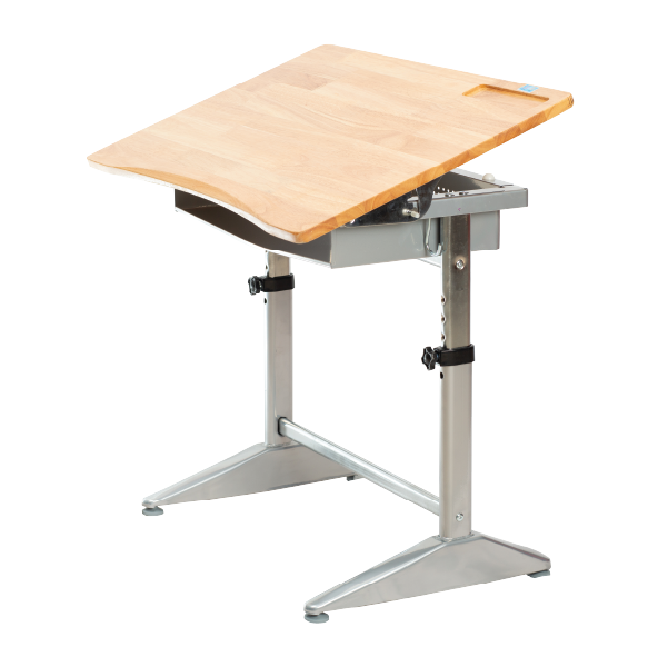 Bộ Bàn Ghế Học Sinh Cao Cấp Gỗ Tự Nhiên BHS-14-04CS Mặt Bàn Điều Chỉnh Được Độ Nghiêng