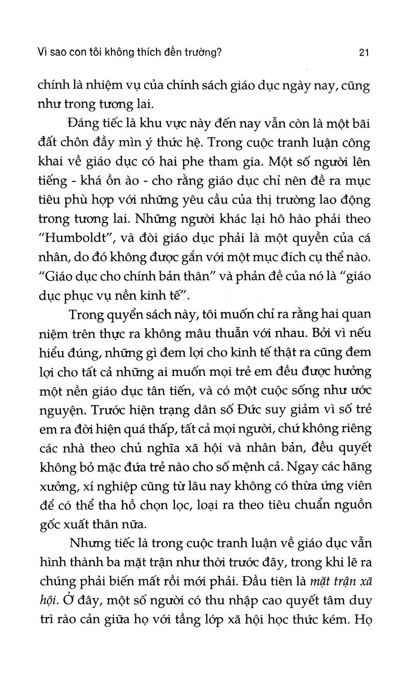 Vì Sao Con Tôi Không Thích Đến Trường?