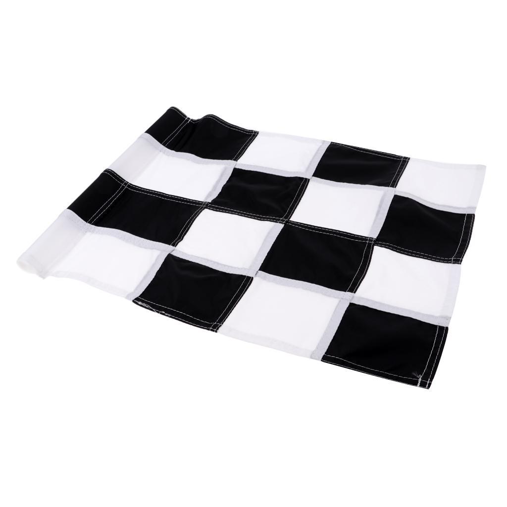 Set Of 2pcs Golf Putting Green Flag Solid Practice Flags With Tube