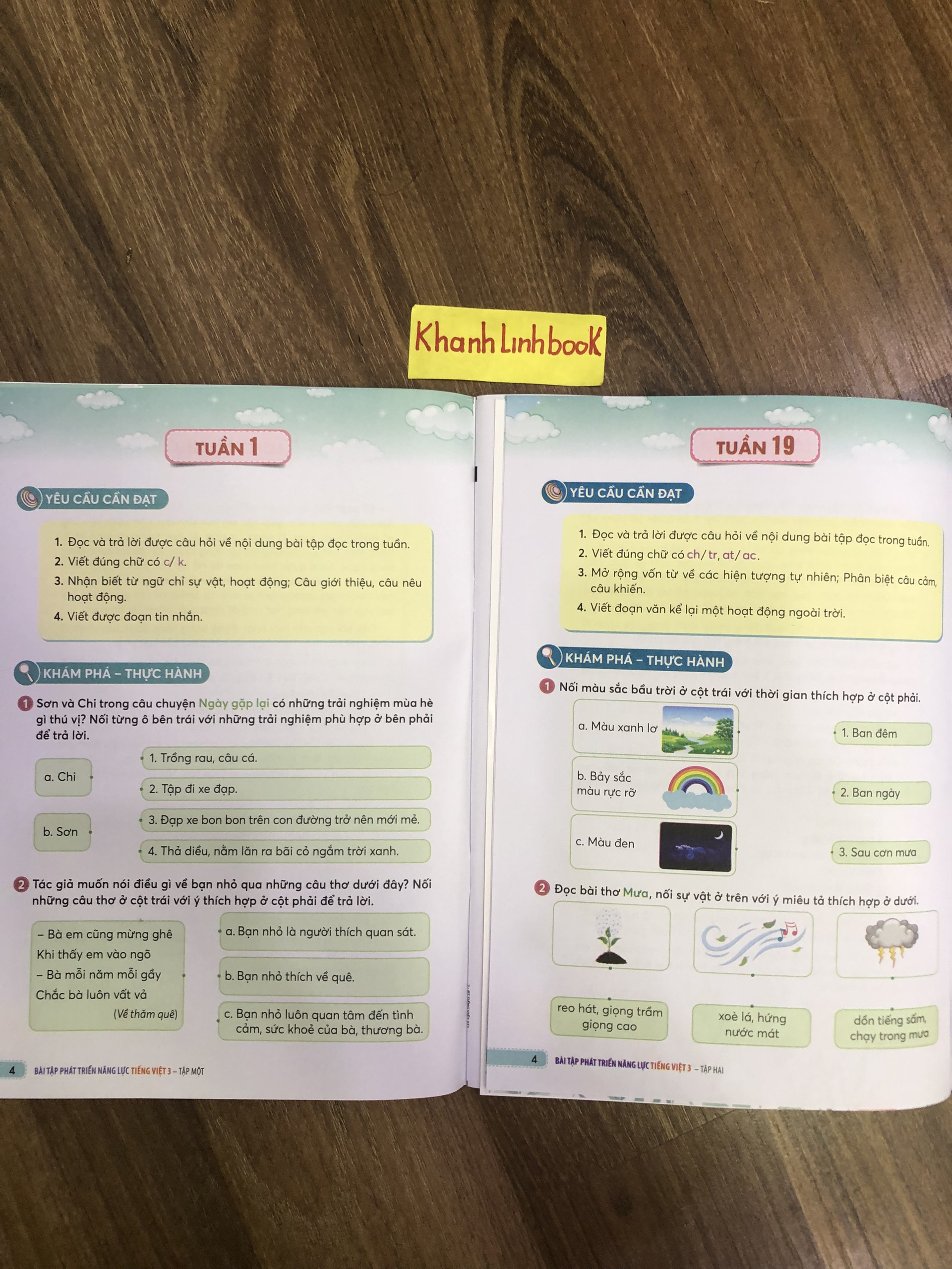 Sách Combo Bài tập phát triển năng lực Tiếng Việt 3 Tập 1 +2