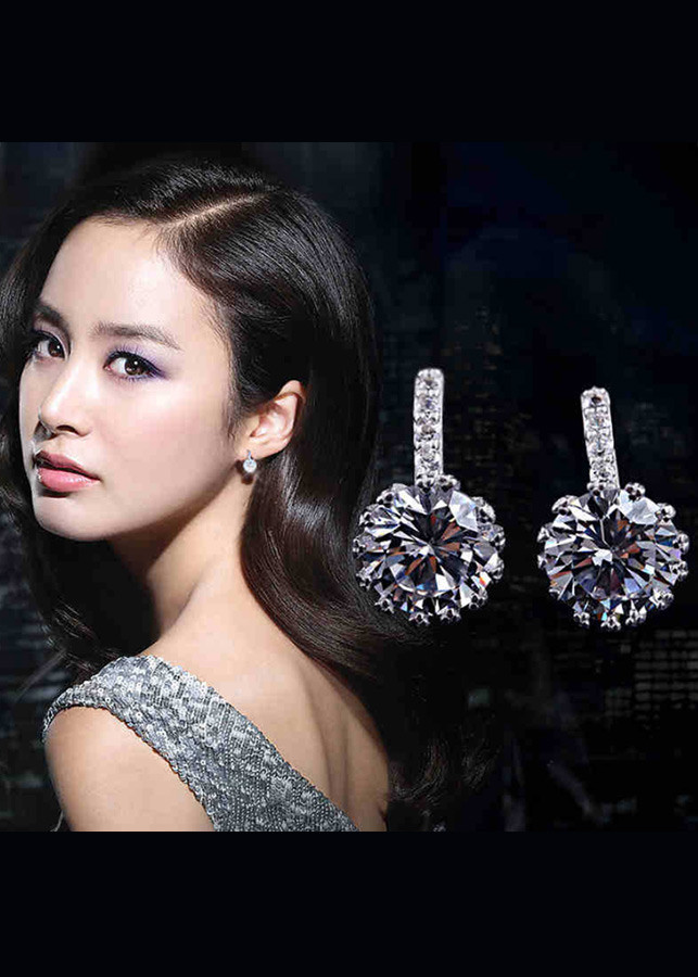Bông tai nạm đá zircon lấp lánh BHBT346