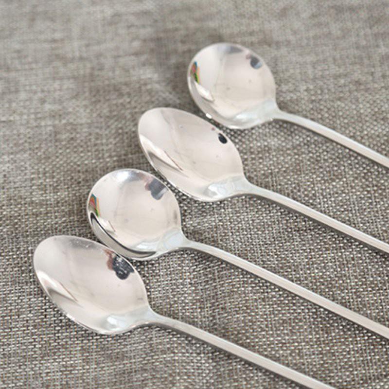 Muỗng Khuấy Tay Cầm Dài Inox Muỗng Khuấy Cà Phê, Trà, Súp Cao Cấp