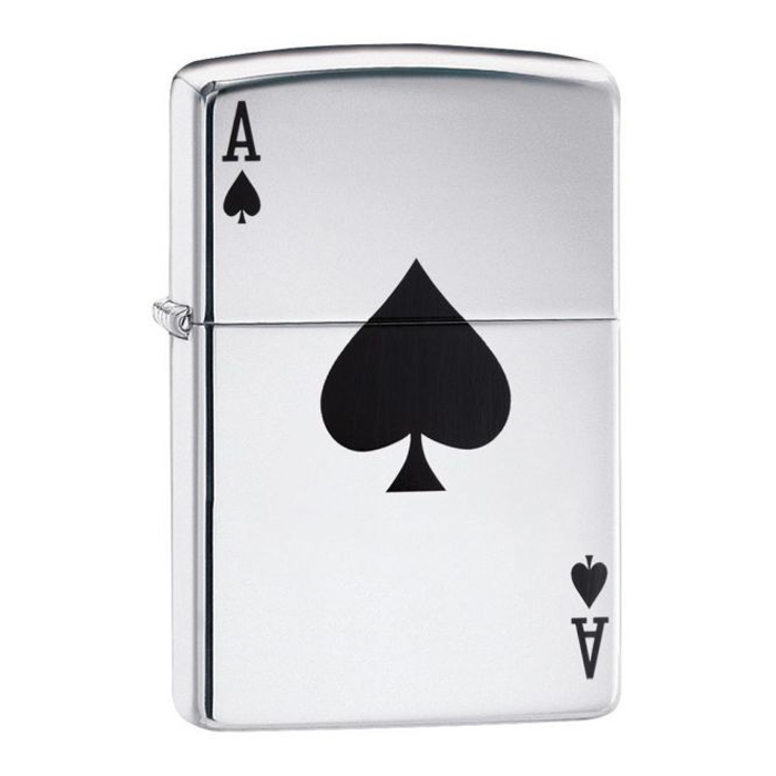 Bật Lửa Zippo 24011 Lucky Ace High Polish Chrome