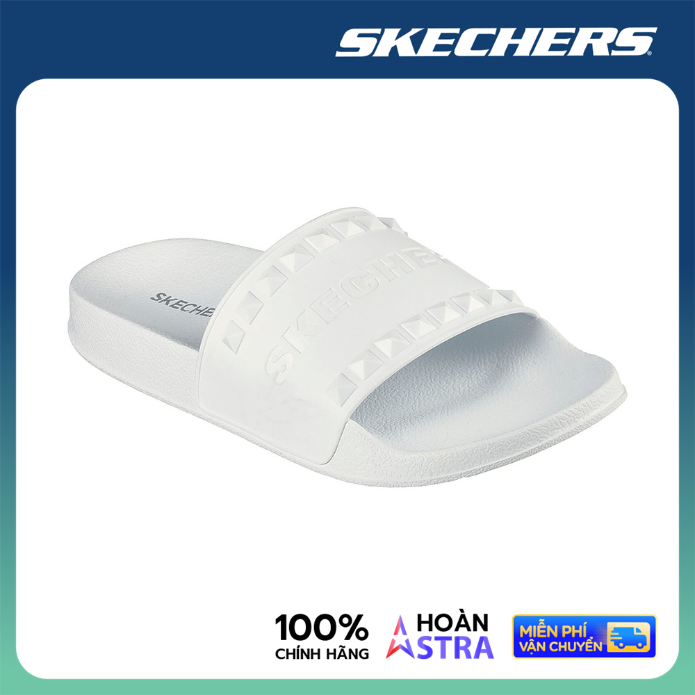 Skechers Nữ Dép Quai Ngang Side Lines 2.0 Foamies - 8730059-WHT