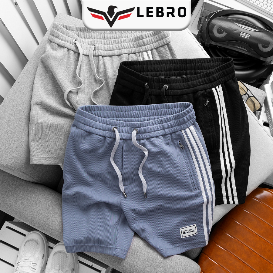 Quần short nam Lebro Freesly , quần đùi nam cao cấp chất liệu thoáng mát , thấm hút tốt , phong cách thể thao trẻ trung