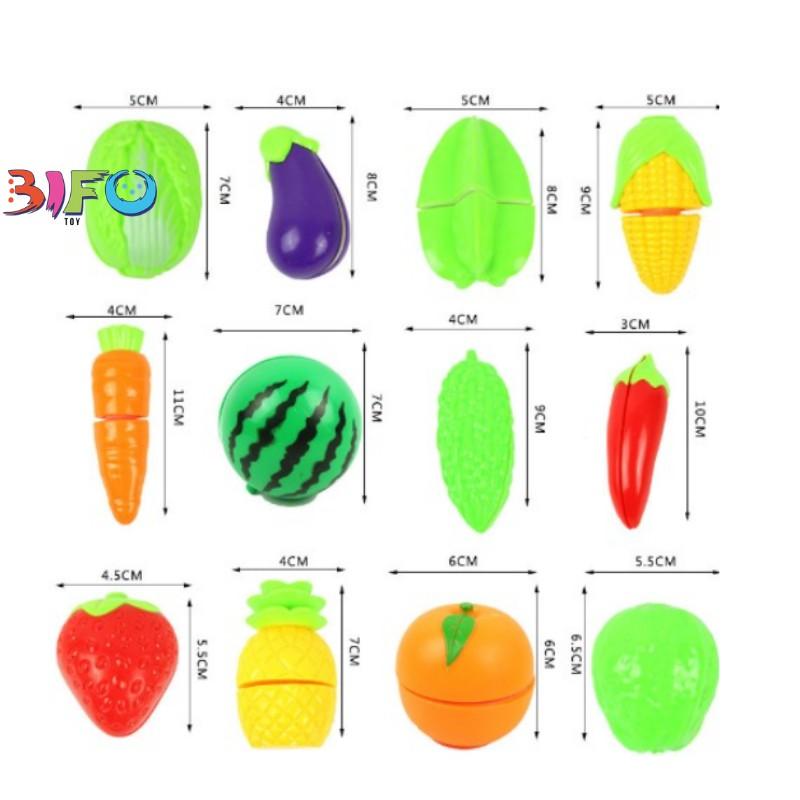 Set rau củ, trái cây nhựa cho bé thỏa sức đam mê nấu ăn