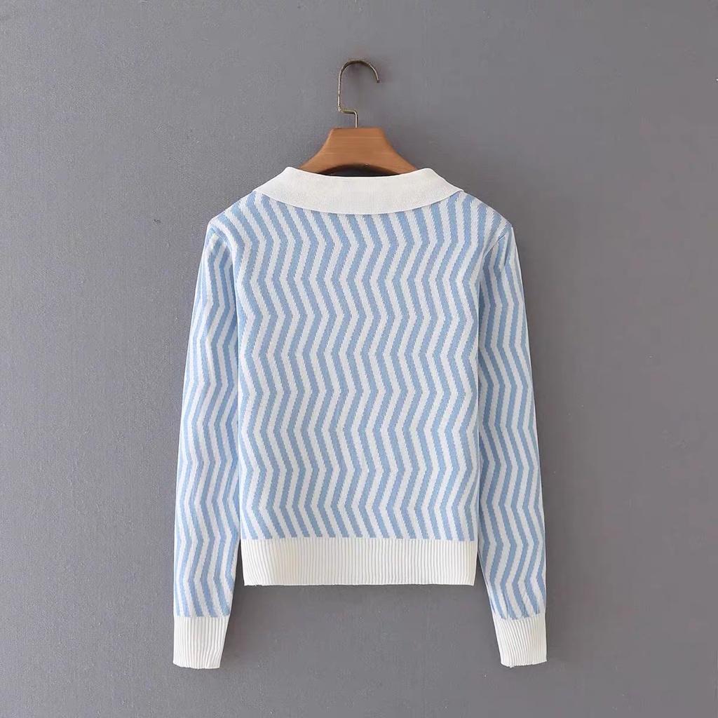 Áo khoác cardigan nữ dệt kim len mềm mịn tay dài họa tiết phong cách Hàn Quốc 2021 New Arival