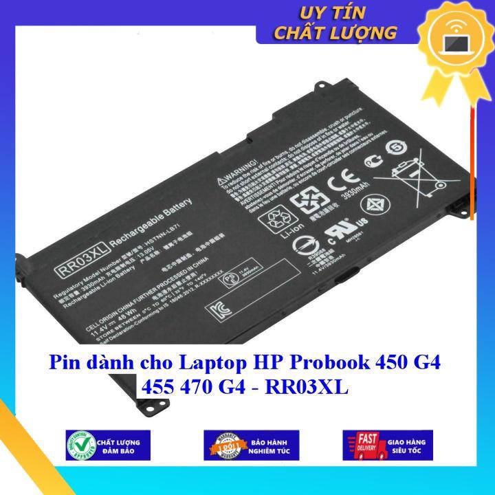 Pin dùng cho Laptop HP Probook 450 G4 455 470 G4 - RR03XL - Hàng Nhập Khẩu New Seal