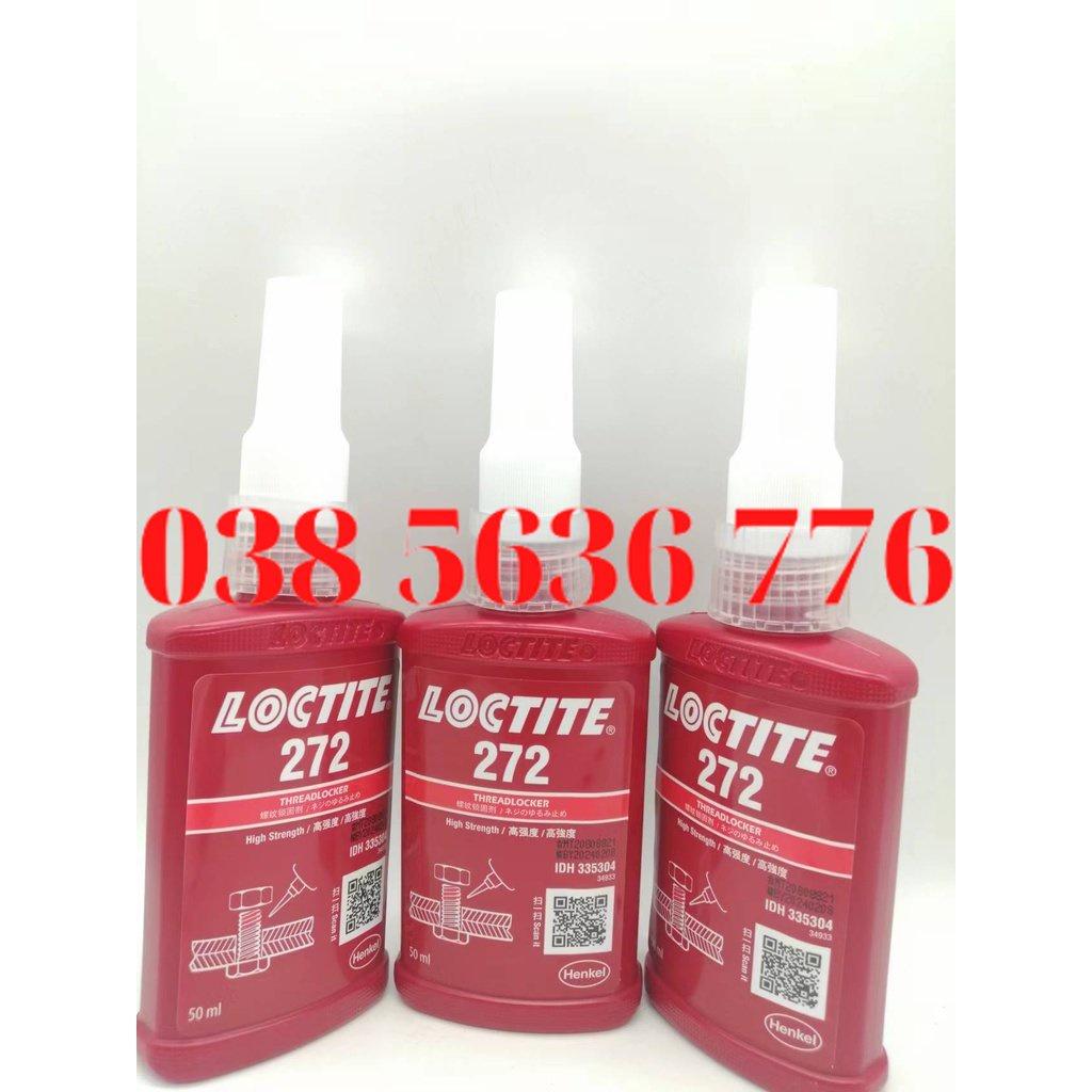 Keo Khóa Ren 272 Henkel Loctite Keo Kỵ Khí, Chịu Nhiệt Độ Cao, Keo Vít Kích Thước Lớn 50Ml