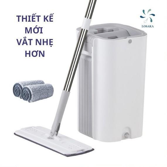 Bộ cây lau nhà thùng lau nhà tự vắt 360 độ chính hãng cao cấp, thùng lau nhà kèm cây lau nhà tự vắt cao cấp, chổi lau