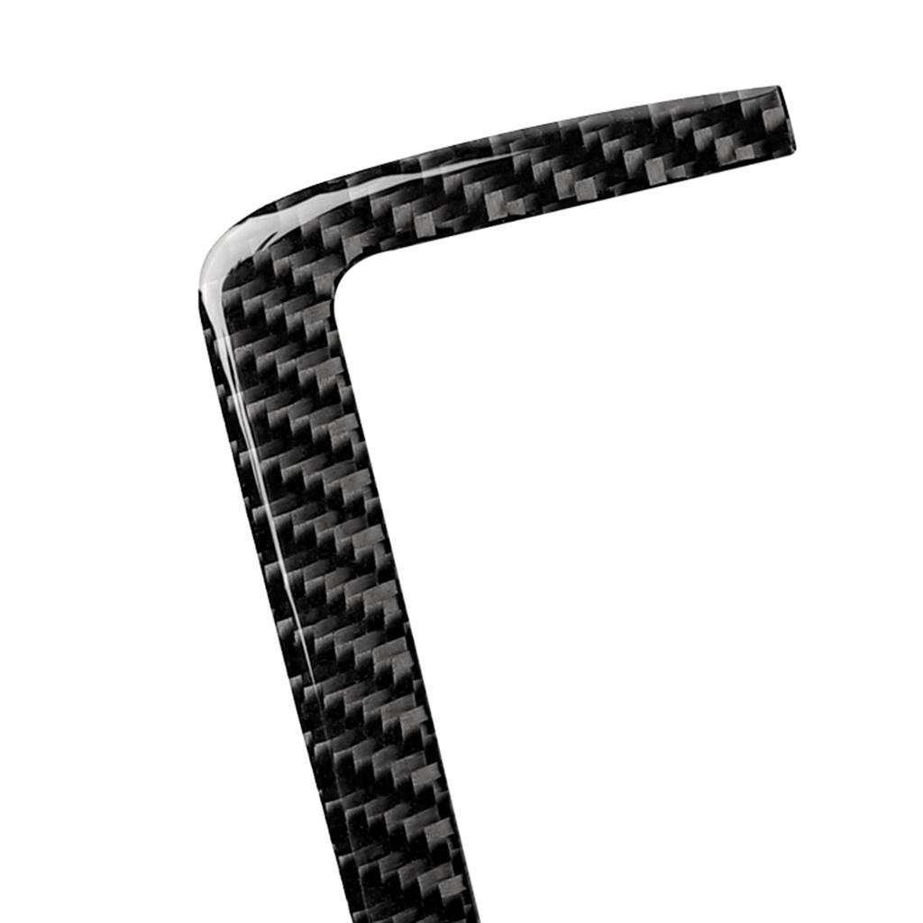New Car Carbon Trim Button Sticker Gear Panel Set for E46
