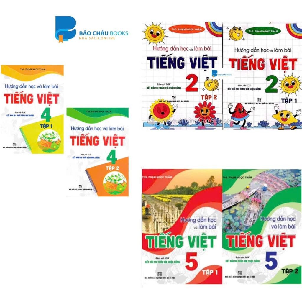 Sách - Hướng dẫn học và làm bài Tiếng Việt 2 3 4 5 (Kết nối tri thức với cuộc sống)HA
