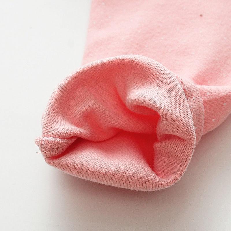 [45:H28] Quần legging họa tiết chấm bi tai thỏ chất thun cotton mỏng mát cho bé
