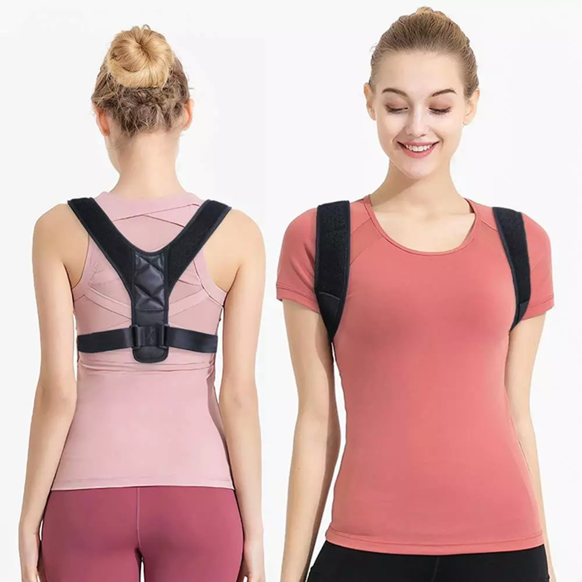 Đai  chống gù lưng nam nữ HT SYS Posture Corrector [tặng 2 miếng trợ lực]