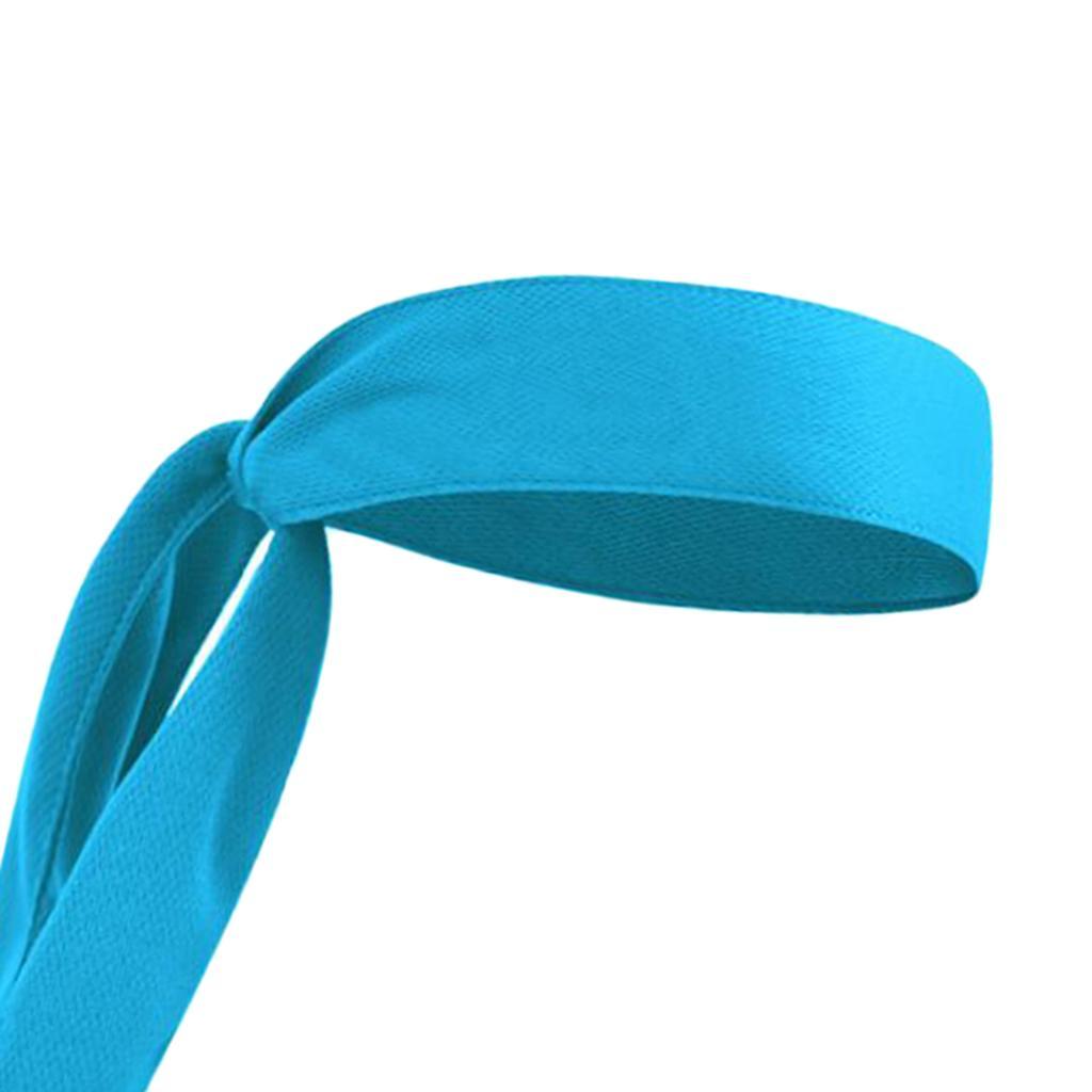 2-3pack Men Women Sports Headband Tennis Running Fitness Sweatband Hairband blue