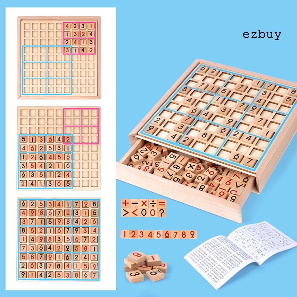 Bộ Đồ Chơi Sudoku Giải Đố Bằng Gỗ Cho Bé