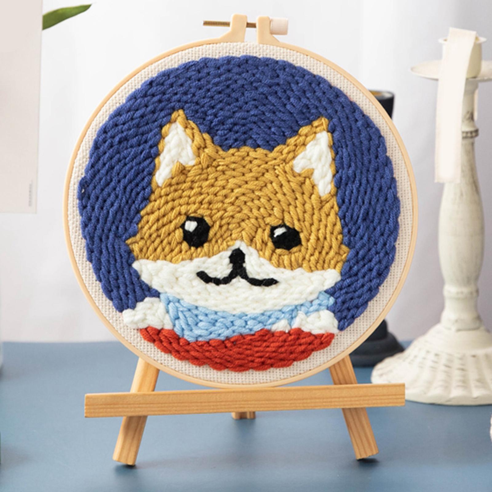Embroidery Kit Set Craft Tool Thread Punch Knitting Tool