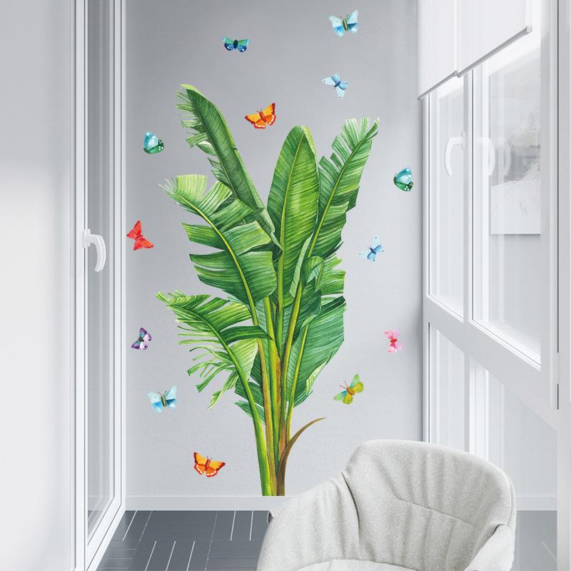 DECAL DÁN TƯỜNG CỤM LÁ CHUỐI 2