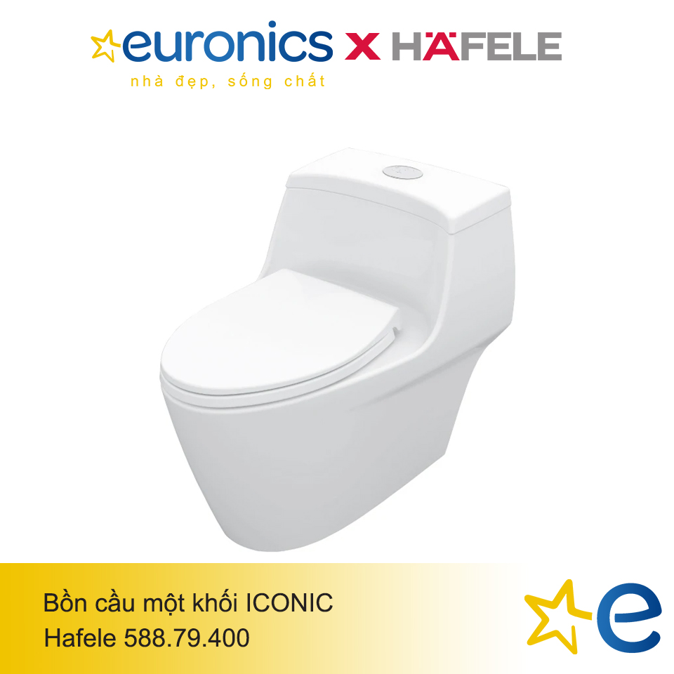 BỒN CẦU 1 KHỐI HAFELE ICONIC/588.79.400 - HÀNG CHÍNH HÃNG