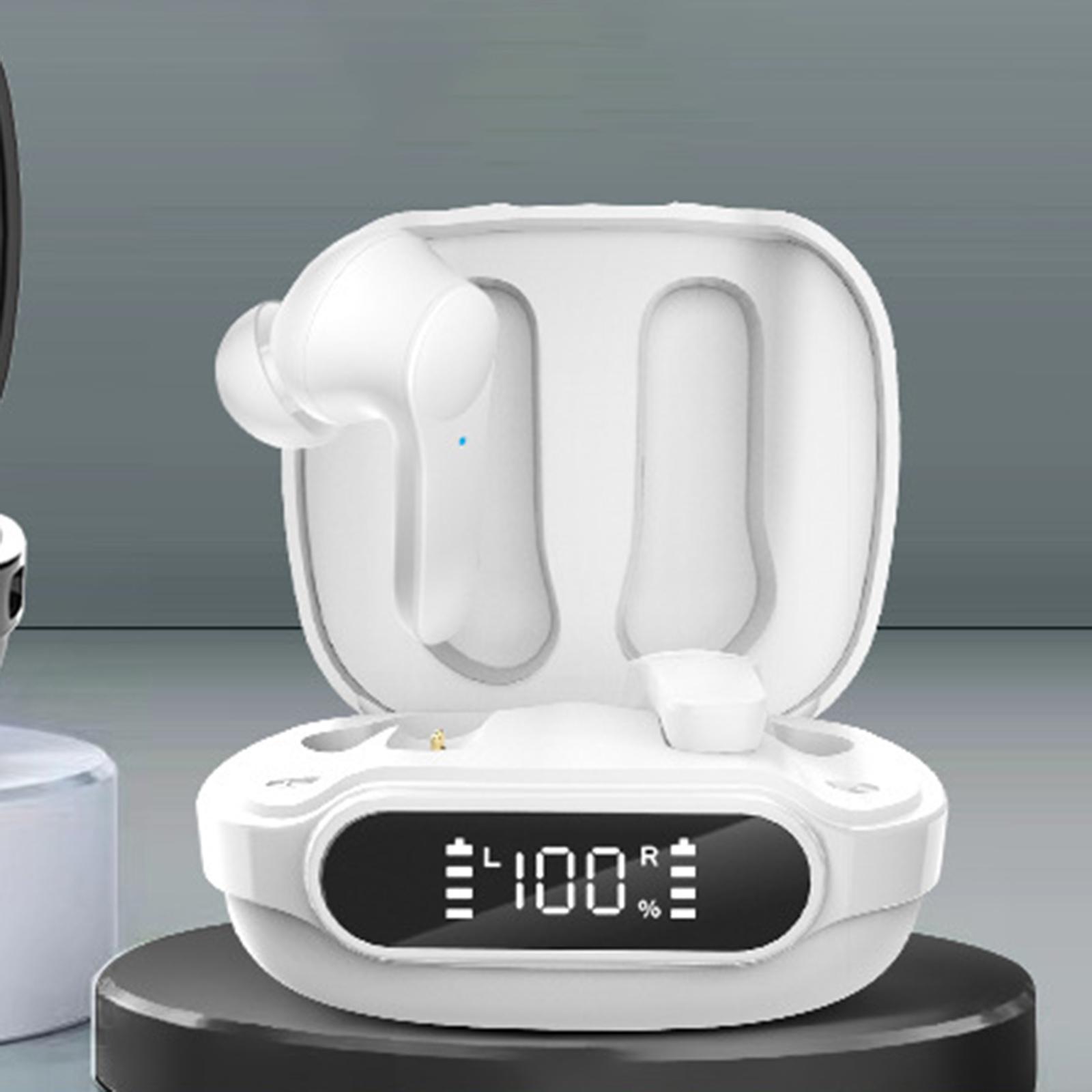 V5.1 Wireless Headphones HiFi Sound Dual Modes Semi in Ear for Sports