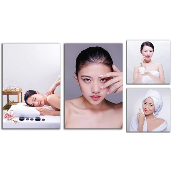 Tranh spa dán tường tiệm massage, skin care, xông hơi