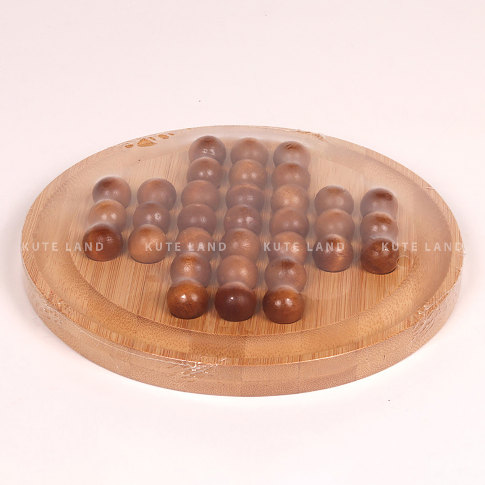 Bộ Cờ Kong Ming Trò Chơi Thử Thách IQ Trí Tuệ Bằng Gỗ Tự Nhiên 20 Cm