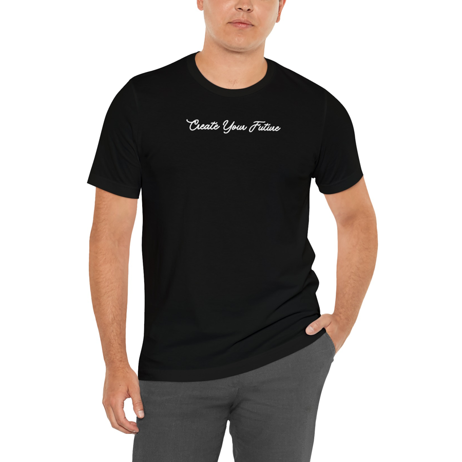 Áo Thun Nữ Màu Đen Form Basic In Chữ Thiết Kế Create Your Future Local Brand DLX Áo Phông Nữ Đẹp