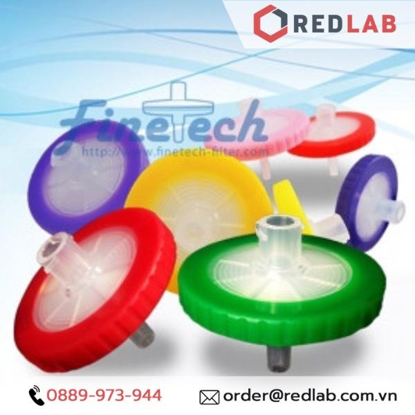 Đầu lọc Syringe PTFE đường kính 33mm, lỗ lọc 0.22um không tiệt trùng Finetech PTFE033N022I
