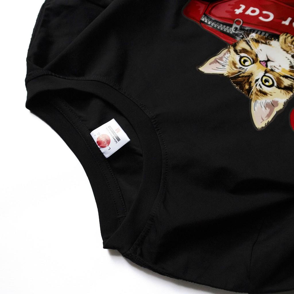 Áo Phông Cotton Unisex Hoạ Tiết SuperCat