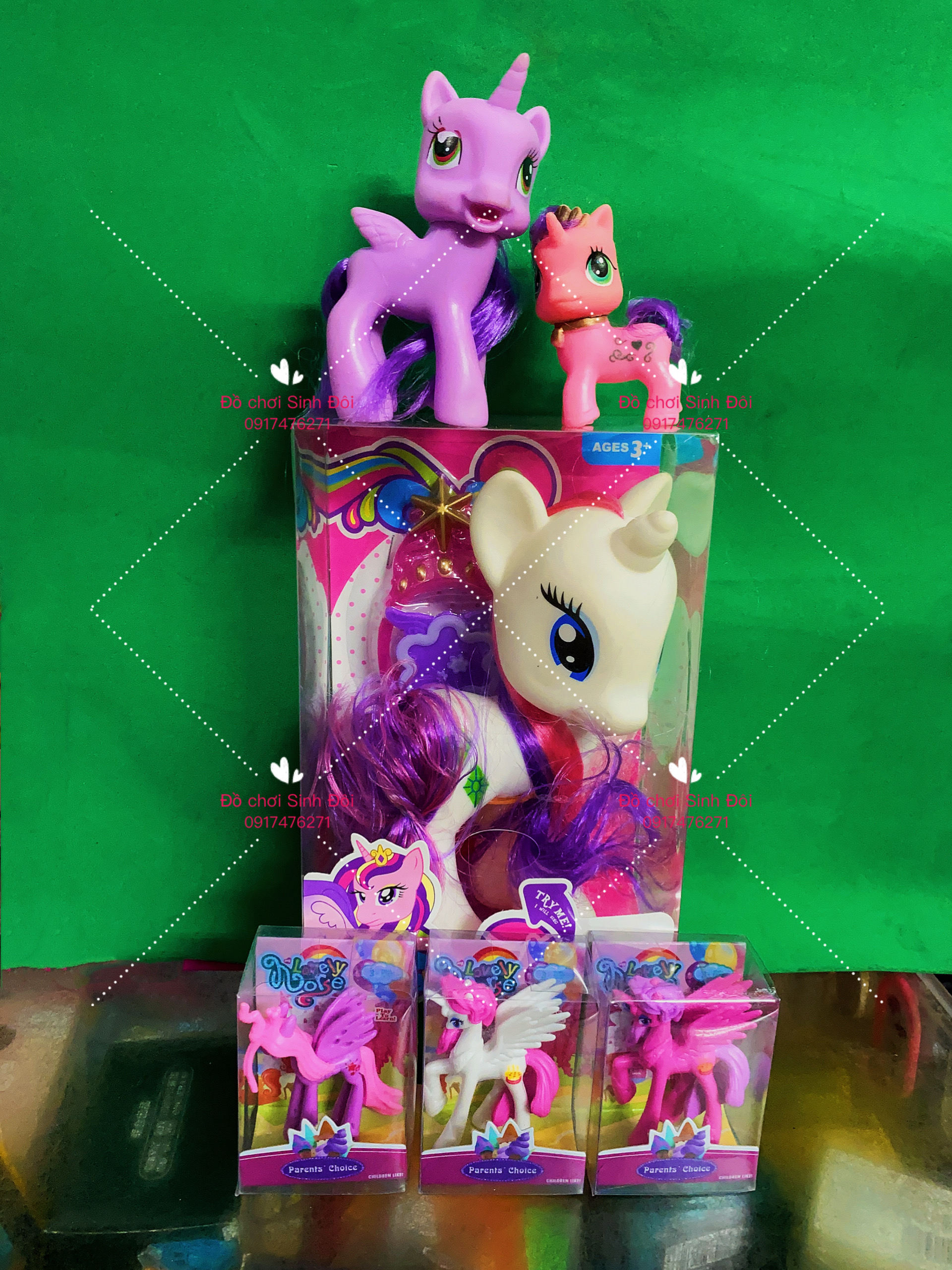 Mô hình ngựa pony - bộ 6 con mẫu mới