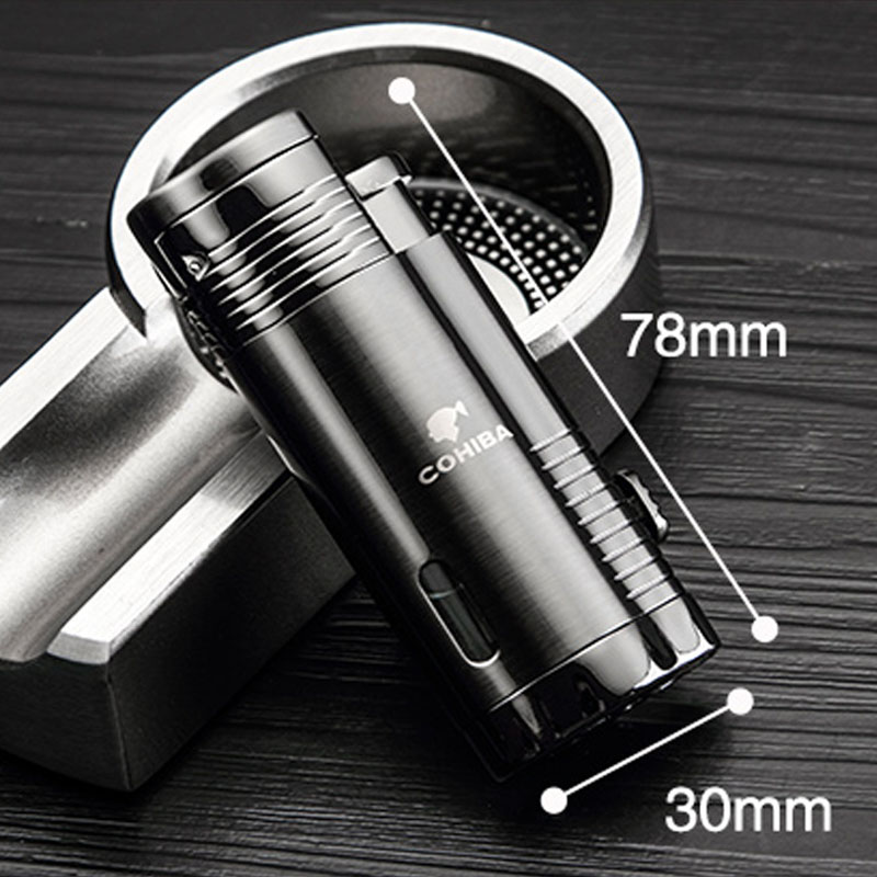 Bật Lửa 3 Tia Hiện Đại, Bật Lửa Inox Sang Trọng, Hộp Quẹt 3 Tia Mạnh Mẽ, Zippo Làm Quà Tặng Người Thân