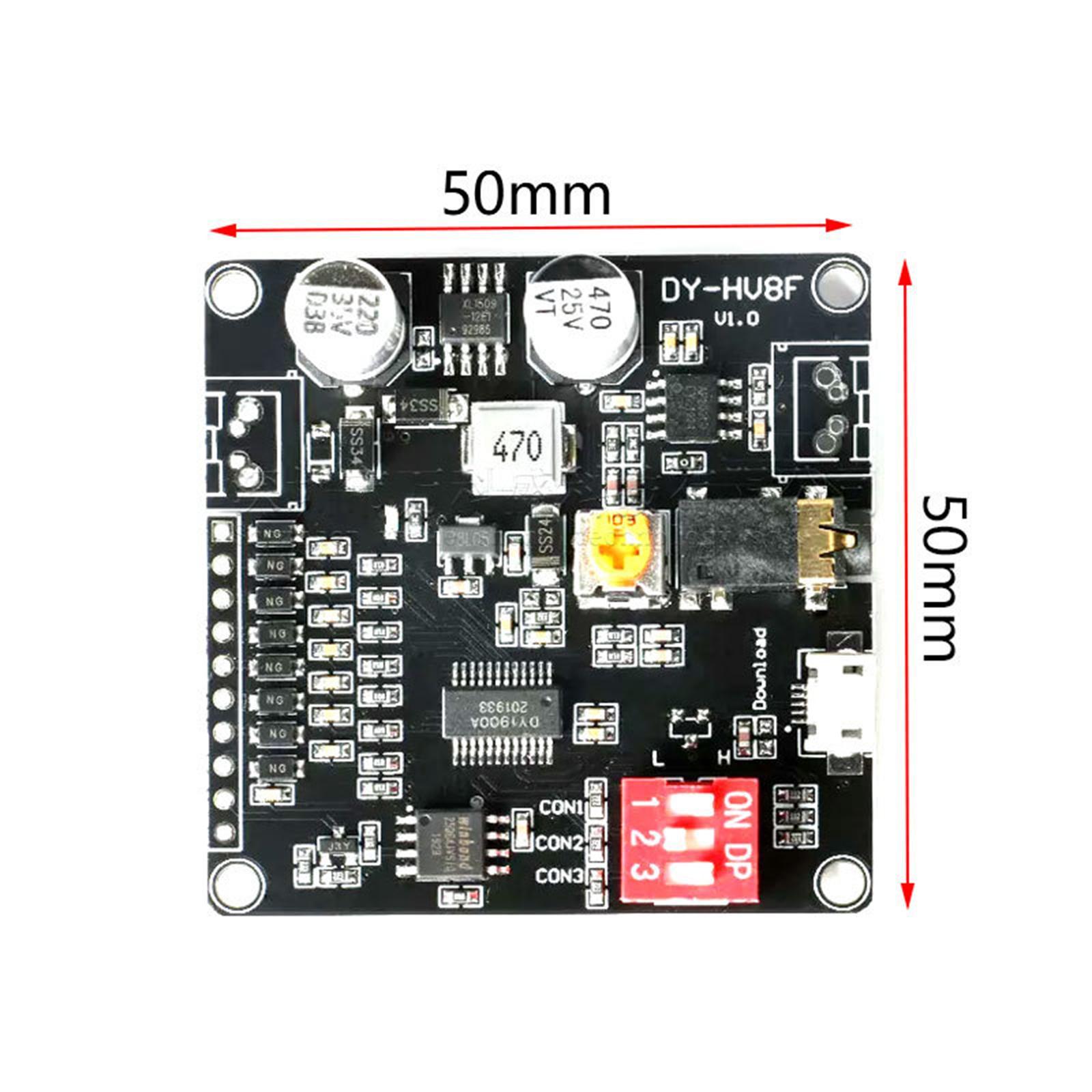 USB Voice Playback Module Hv8F Accessories 12V/24V MP3 Decoder Board 10W 20W