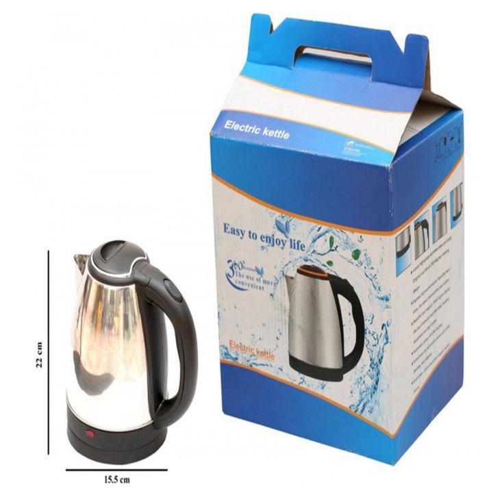 Ấm Siêu Tốc Inox 1,8 Lít Electric Kettle Chính Hãng Đun Sôi Cực Nhanh- Bảo Hành 12 Tháng 1 Đổi 1 nếu lỗi