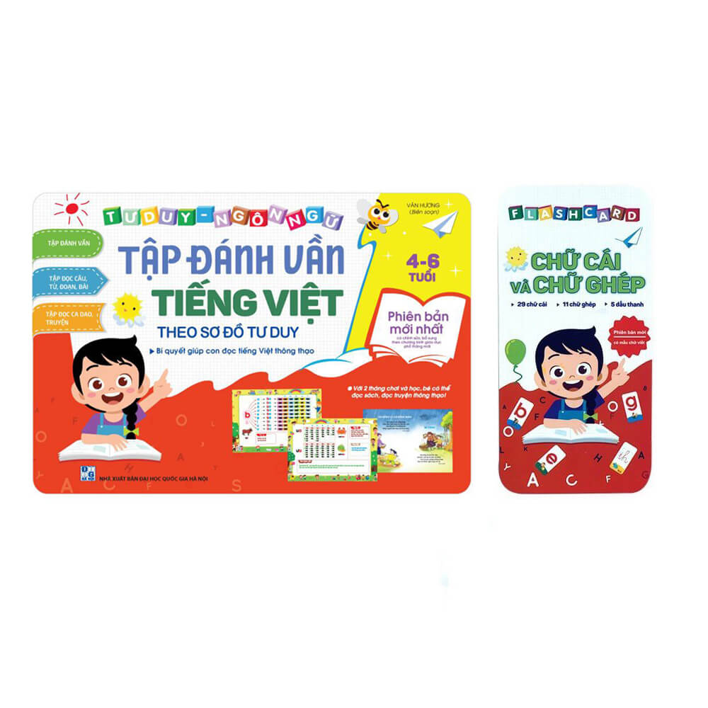 Tập đánh vần tiếng Việt 4 6 tuổi - Theo sơ đồ tư duy - Phiên Bản Điện Tử 4.0