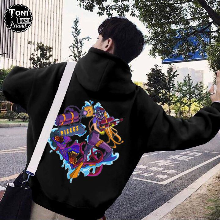 Áo Hoodie Local Brand Unisex SONG NGƯ Nỉ Bông Form Rộng Full Box