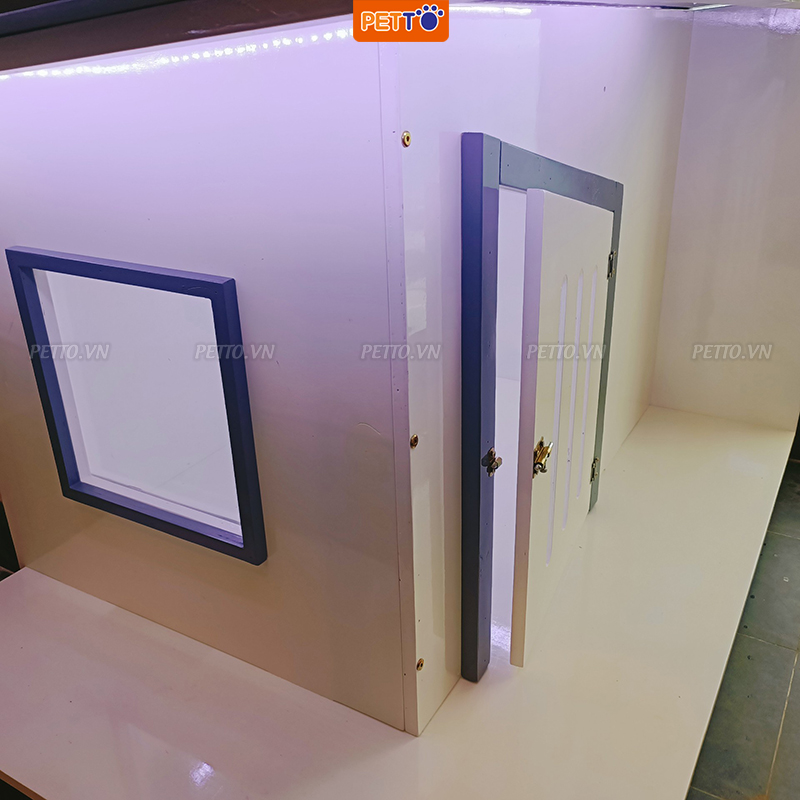 Nhà cho chó lớn ngoài trời BẰNG GỖ Chắc Chắn, Chịu Tác Động bởi thời tiết tốt DH014