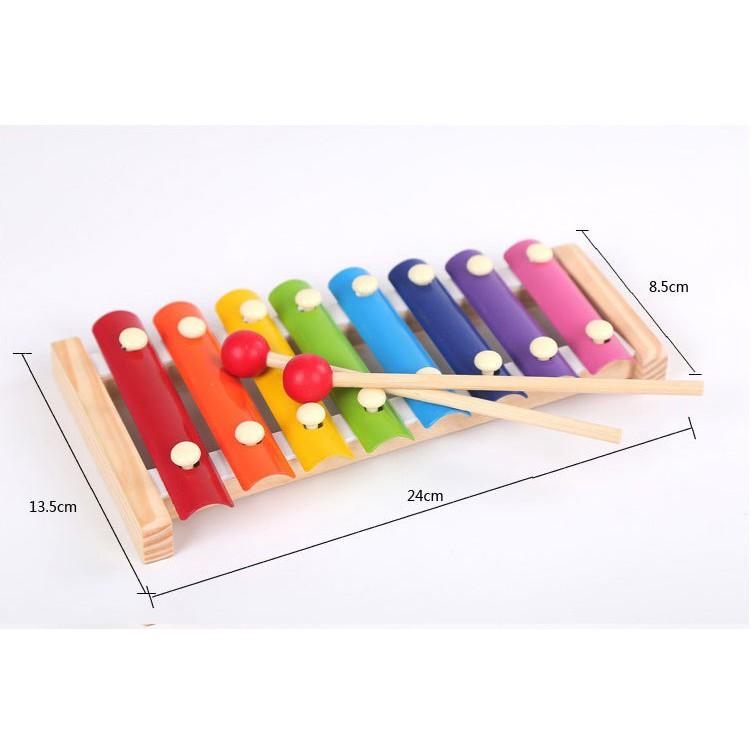 Đàn Xylophone gỗ 8 thanh quãng - Đồ chơi âm nhạc cho bé