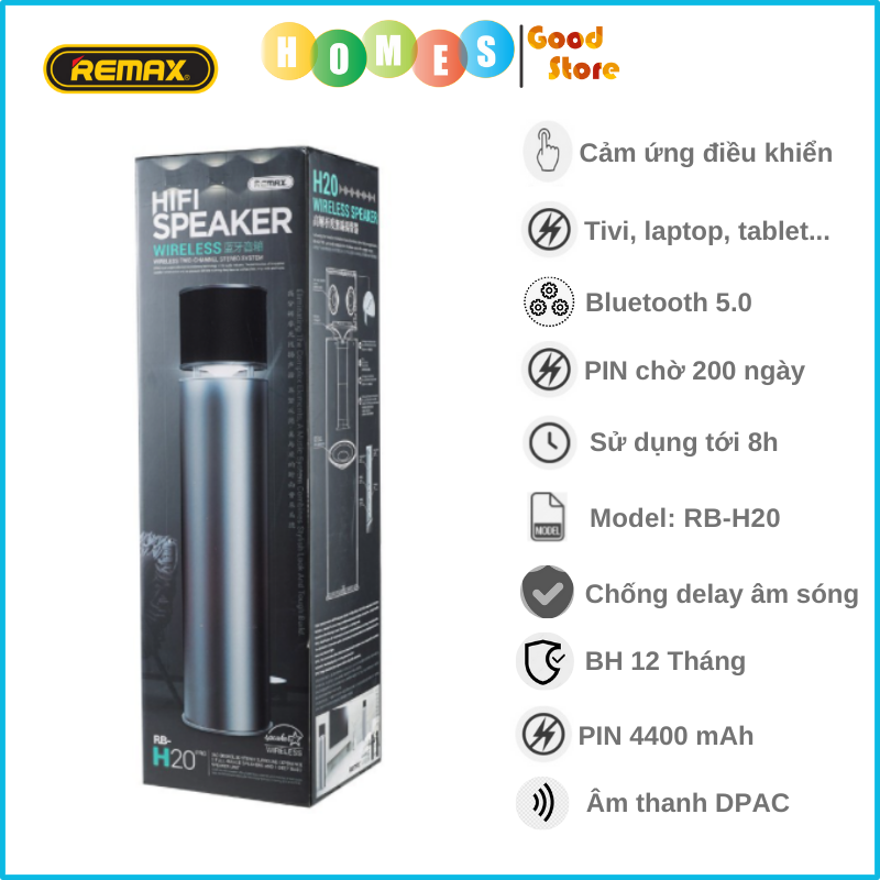 Loa Bluetooth Cao Cấp REMAX RB-H20 Pro - Hàng Chính Hãng