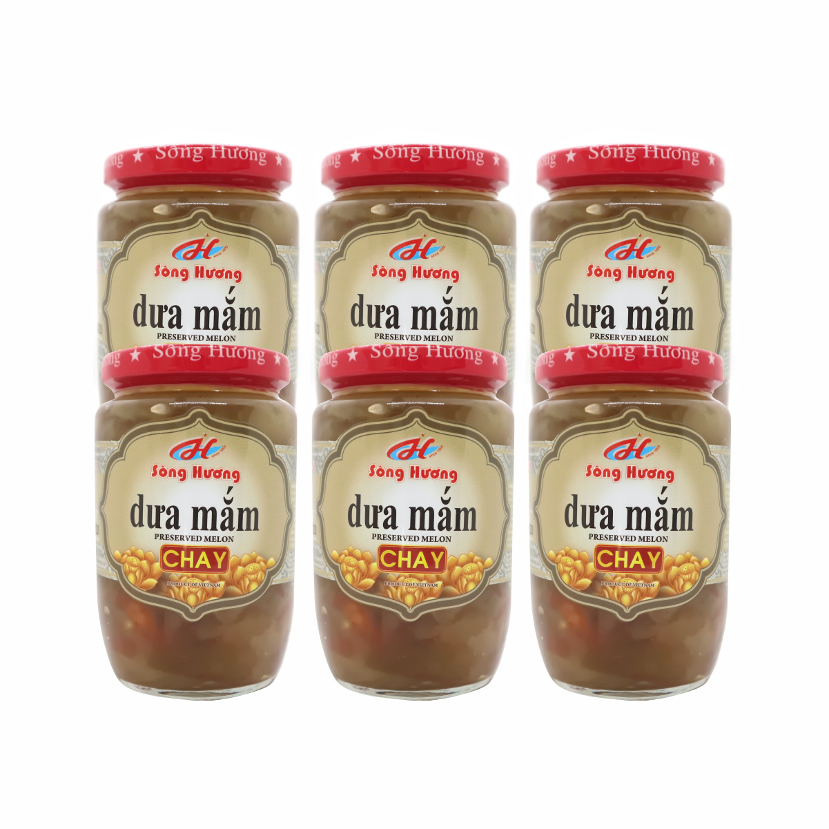 6 Hũ Dưa Mắm Chay Sông Hương Foods Hũ 430g