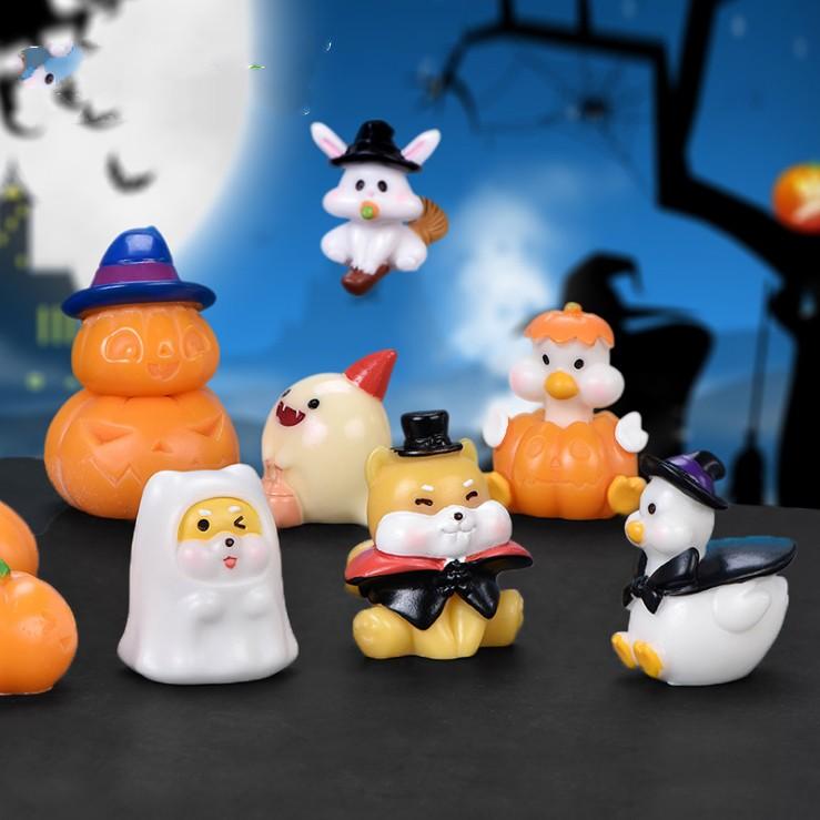 Mô hình các nhân vật cartoon trong trang phục Halloween ngộ nghĩnh dễ thương