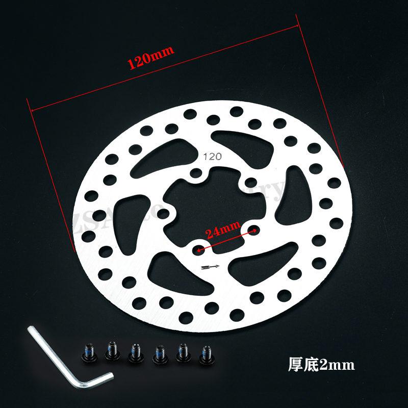 5 Lỗ Phanh Đĩa Phanh Đĩa 110Mm 120Mm Cho Xiaomi Mijia Xe Điện Bánh Sau Đĩa Phanh Có Ốc Vít Phụ Kiện Color: 120