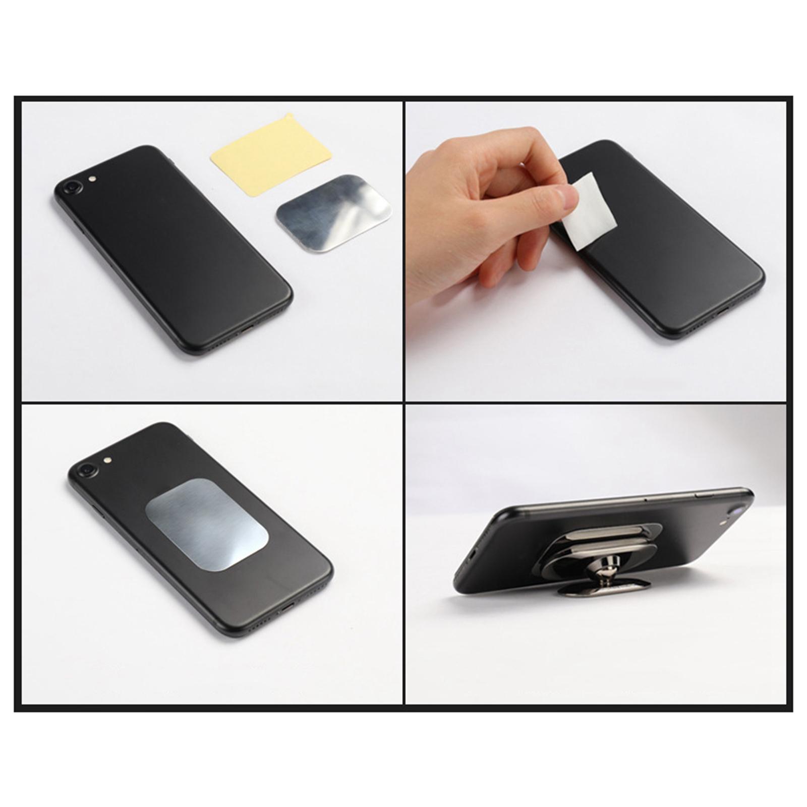 5X Universal Aluminum Plate Sheet Sticker Mount Mobile Phone