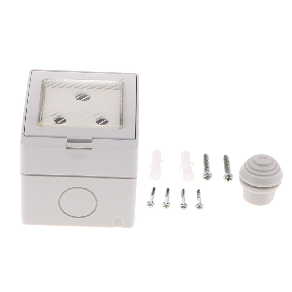 Waterproof South African Standard Wall Socket Panel 110-250V 16A
